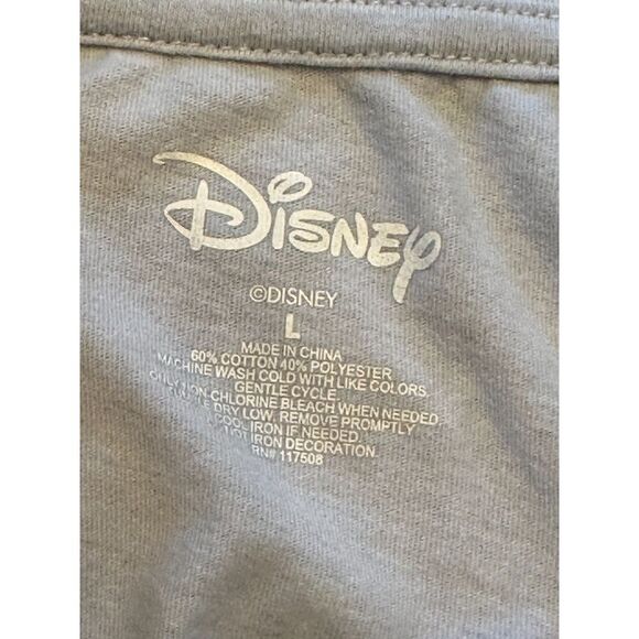 Disney Tinkerbell Blue T Shirt Size Large - Picture 4 of 4